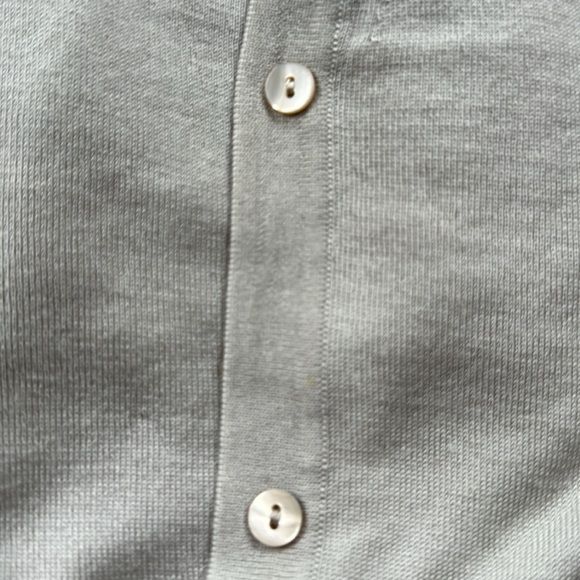 TSE super fine wool sweater set, lightweight dove grey color. - Picture 5 of 5